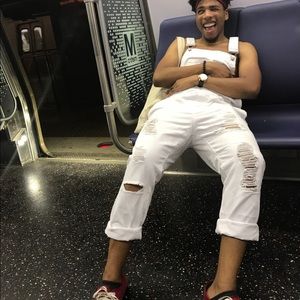 Forever 21 White Overalls